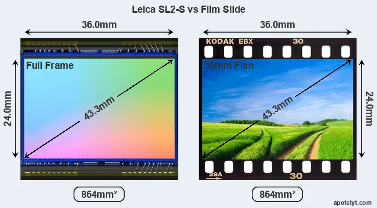 Leica SL2-S and Credit Card sensor measures