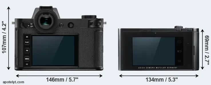 Comparison Leica SL2-S or T Typ 701 rear