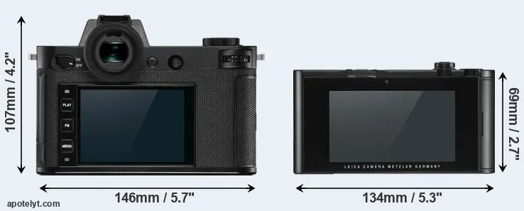 Comparison Leica SL2-S or TL2 rear