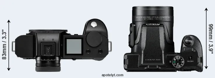 Compare Leica SL2-S versus B600 top