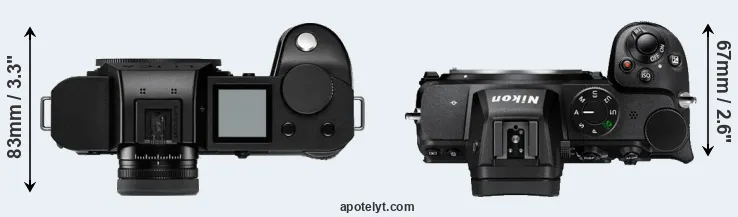Compare Leica SL2-S versus Z5 top