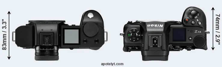 Compare Leica SL2-S versus Z6 III top