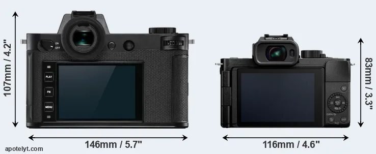 Comparison Leica SL2-S or G110 rear