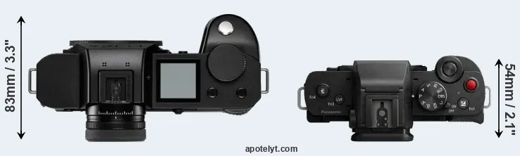 Compare Leica SL2-S versus G110 top