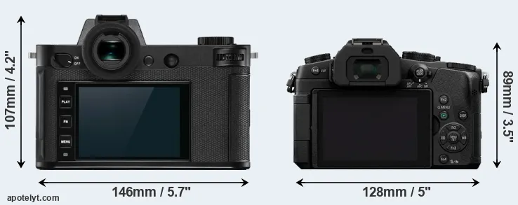 Comparison Leica SL2-S or G80 rear