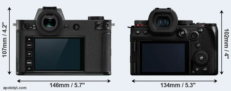 Comparison Leica SL2-S or G9 II rear
