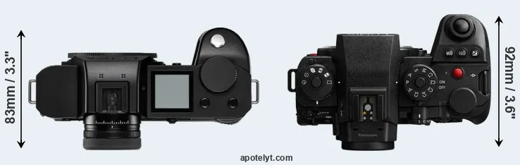 Compare Leica SL2-S versus S1 II top