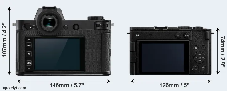 Comparison Leica SL2-S or S9 rear