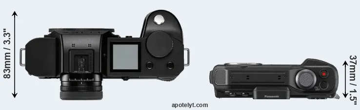Compare Leica SL2-S versus TS7 top