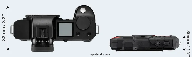 Compare Leica SL2-S versus WG-60 top