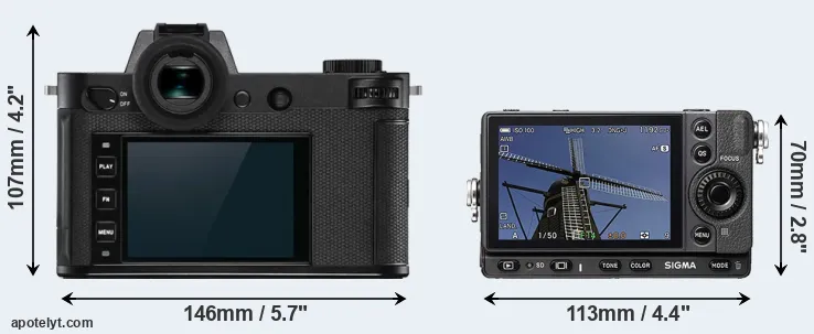 Comparison Leica SL2-S or fp rear