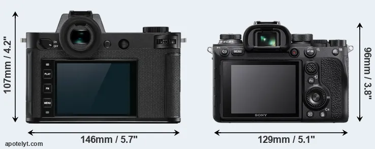 Comparison Leica SL2-S or A9 II rear