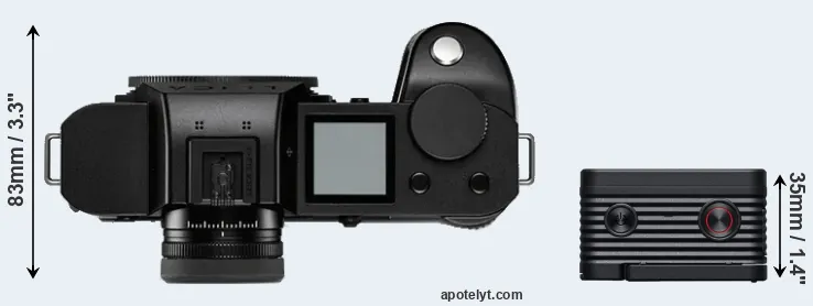Compare Leica SL2-S versus RX0 II top