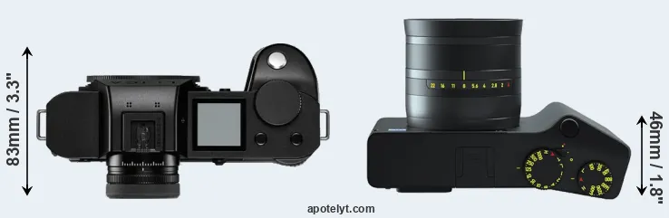 Compare Leica SL2-S versus ZX1 top