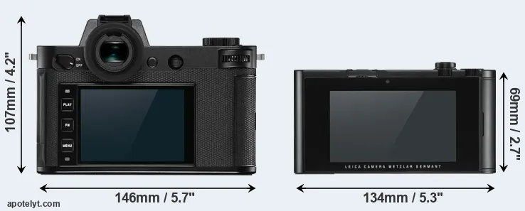 Comparison Leica SL2 or TL2 rear