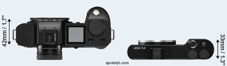 Compare Leica SL2 versus TL2 top