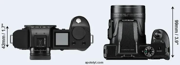 Compare Leica SL2 versus B600 top