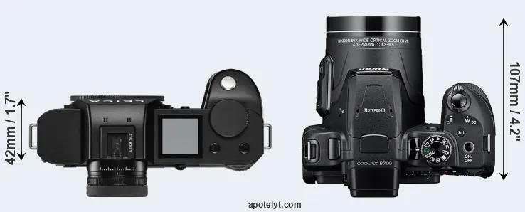 Compare Leica SL2 versus B700 top