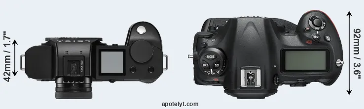 Compare Leica SL2 versus D5 top