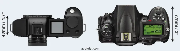 Compare Leica SL2 versus D700 top