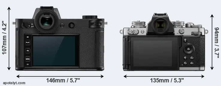 Comparison Leica SL2 or Z fc rear