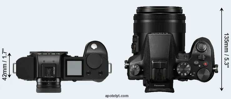 Compare Leica SL2 versus FZ2500 top