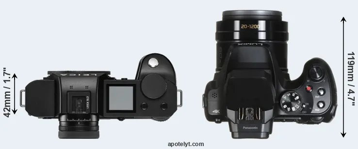 Compare Leica SL2 versus FZ80 top