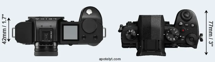Compare Leica SL2 versus G95 top