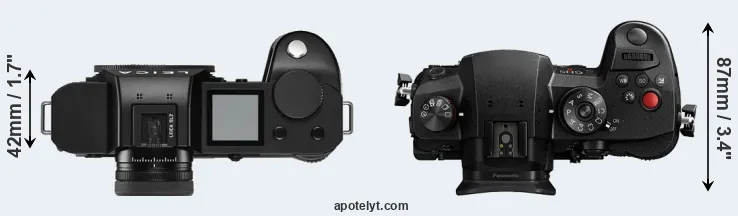 Compare Leica SL2 versus GH5 II top