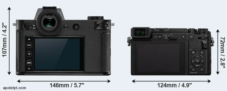 Comparison Leica SL2 or GX9 rear