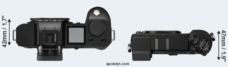 Compare Leica SL2 versus GX9 top