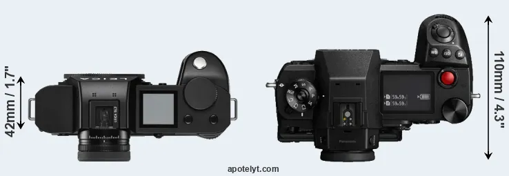 Compare Leica SL2 versus S1H top