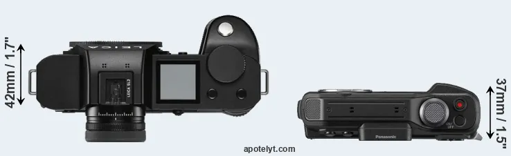 Compare Leica SL2 versus TS7 top