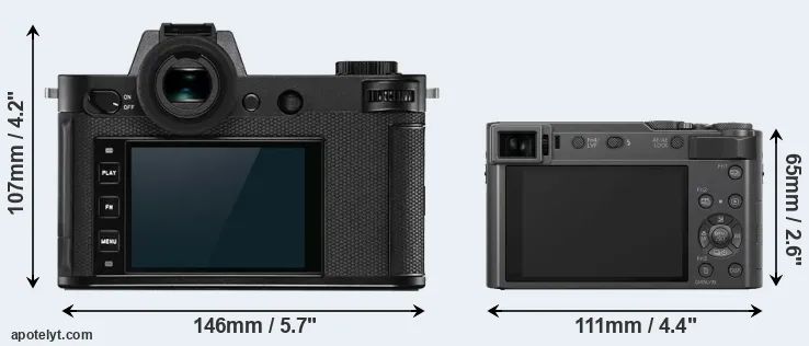 Comparison Leica SL2 or ZS200 rear