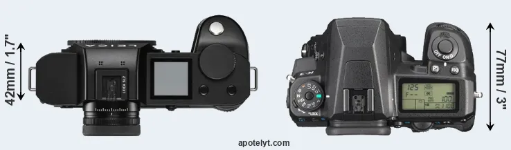 Compare Leica SL2 versus K-3 top