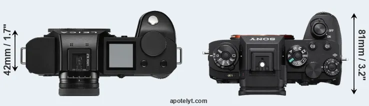 Compare Leica SL2 versus A1 top