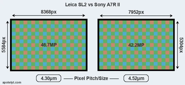 Leica SL2 versus A7R II MP