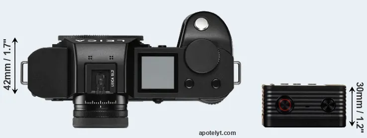 Compare Leica SL2 versus RX0 top