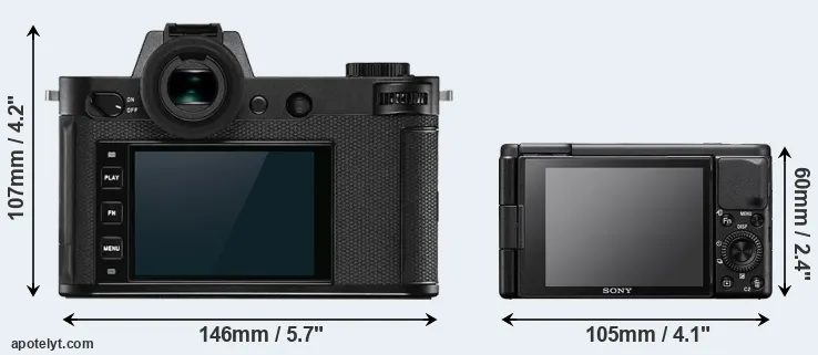 Comparison Leica SL2 or ZV-1 rear