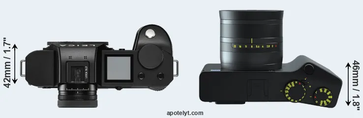 Compare Leica SL2 versus ZX1 top