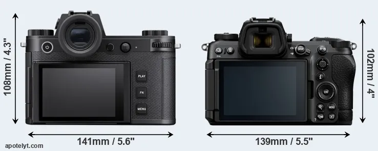 Comparison Leica SL3-S or Z6 III rear