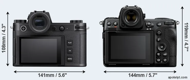 Comparison Leica SL3-S or Z8 rear