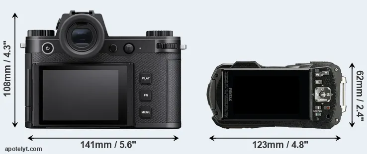 Comparison Leica SL3-S or WG-90 rear