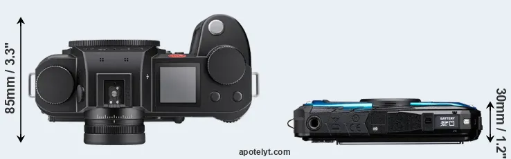 Compare Leica SL3-S versus WG-90 top