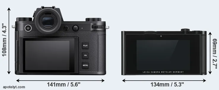 Comparison Leica SL3 or TL rear