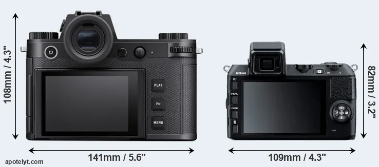 Comparison Leica SL3 or V2 rear