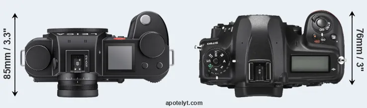 Compare Leica SL3 versus D780 top