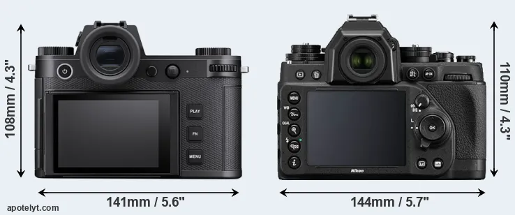 Comparison Leica SL3 or Df rear