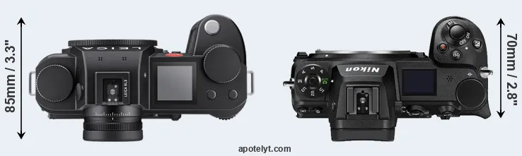 Compare Leica SL3 versus Z7 II top