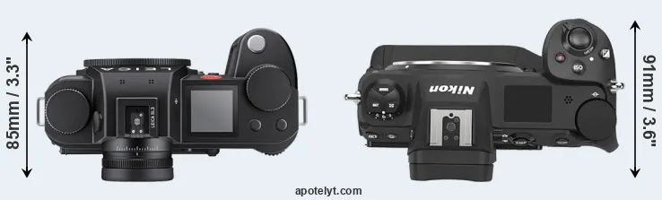 Compare Leica SL3 versus Z9 top